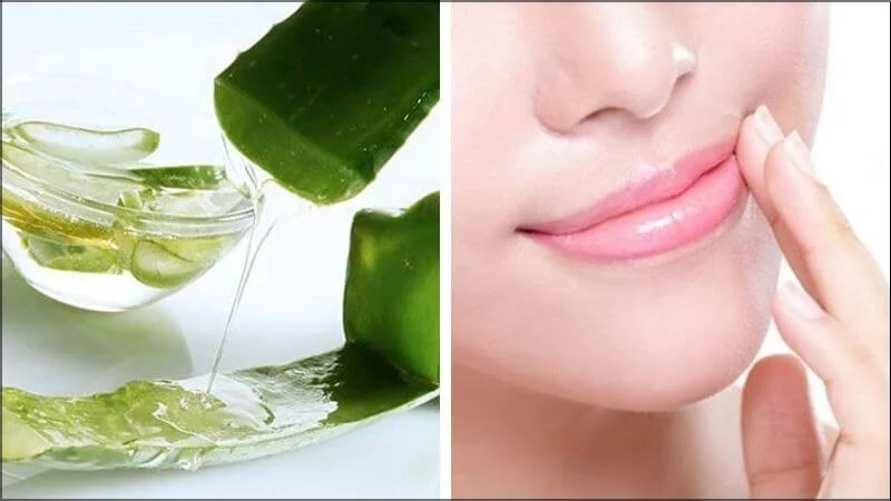 How can you lighten your lips? Aloe